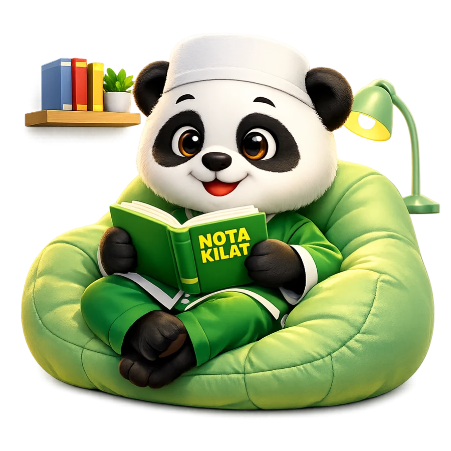 Pandi membaca nota